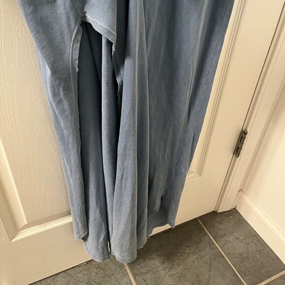 The Great Tank Maxi Dress Distressed High Slit Cotton Women's Size 2 Medium - Picture 8 of 16